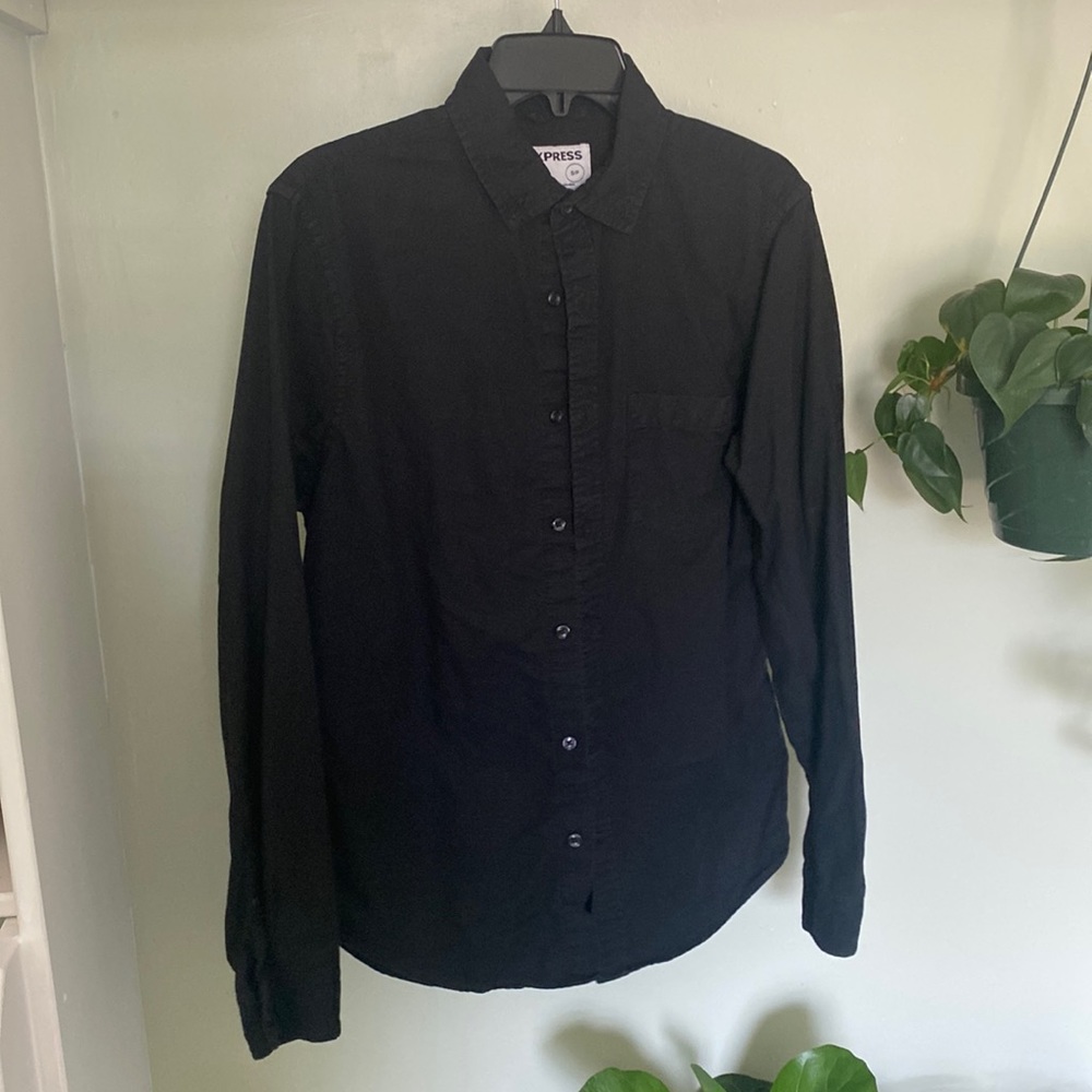 Black express button down!